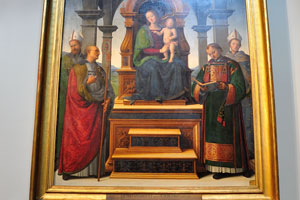 Pinacoteca art gallery, Room VII: Decemviri Altarpiece by Perugino