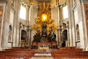 The Chair of Saint Peter is a relic conserved in St. Peter's Basilica