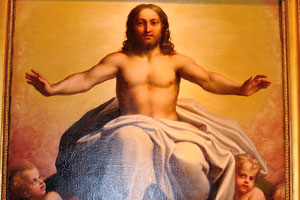 Pinacoteca art gallery: Christ in Glory by Antonio da Correggio