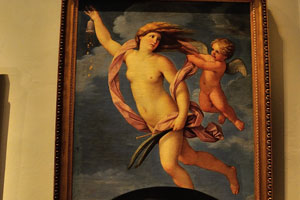 Pinacoteca art gallery, Room XIII: Fortune Restrained by Love was painted by Guido Reni