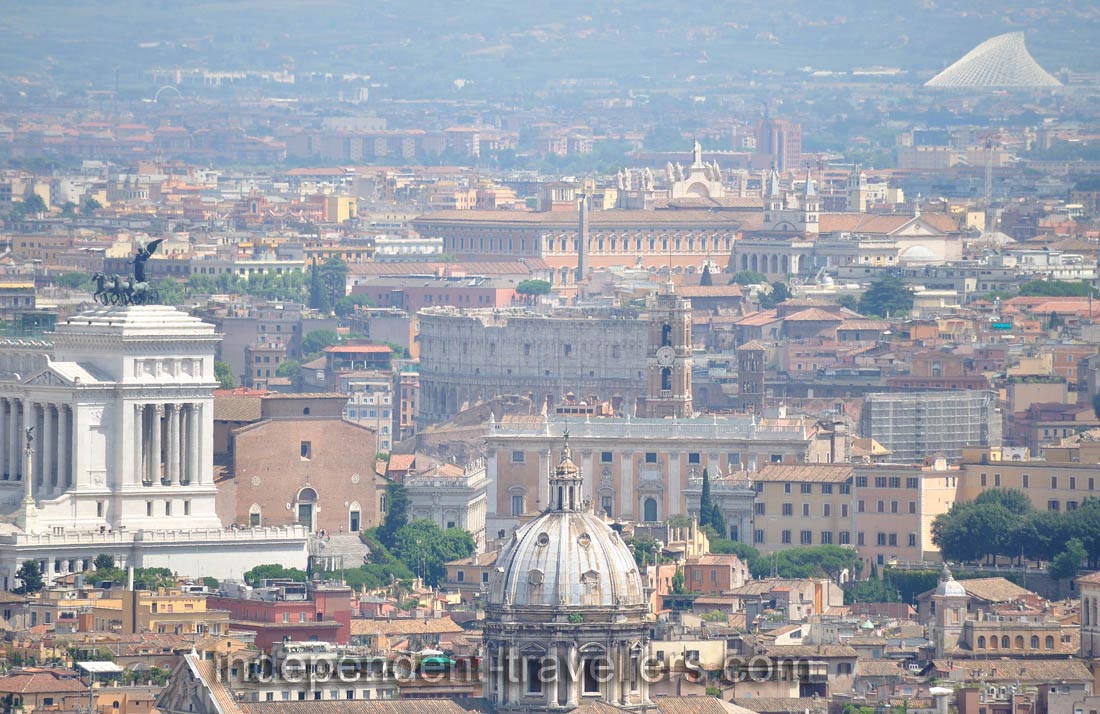 The Colosseum as seen from the dome