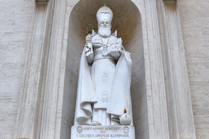 Marble statue of S. Gregorius Armeniae Illuminator “Saint Gregory the Illuminator”