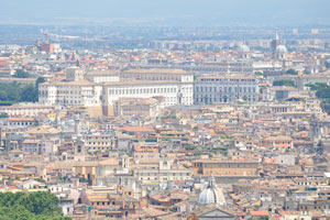 View of Rome from the dome