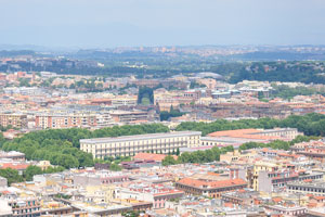 View of Rome in the northern direction