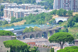 This regional railway FR3 station is an interchange with the underground station of Valle Aurelia of the Rome Metro