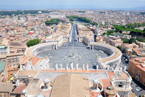 St. Peter's Square as seen from the dome