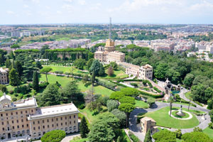 The French Garden is in the Vatican Gardens