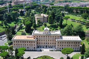 The Palace of the Governorate of Vatican City State as seen from the dome