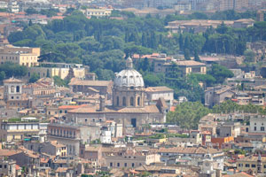 The church of San Carlo ai Catinari as seen from the dome