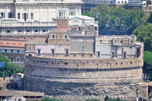 Castel Sant'Angelo as seen from the dome