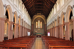 The nave of St. Mary's Cathedral Basilica