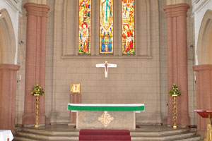 This magnificent altar belongs to St. Mary's Cathedral Basilica