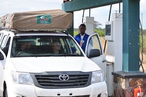 There is the fuel station at the entrance to Hwange National Park