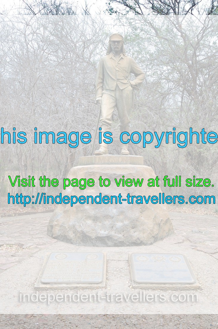 The statue of the Scottish explorer Dr. David Livingstone - Victoria ...