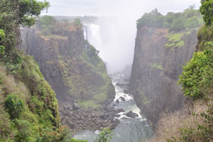 Victoria Falls as seen from the point #2