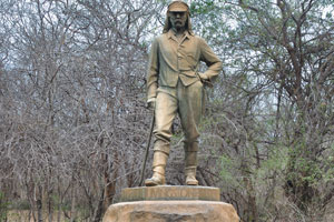 The statue of the Scottish explorer Dr. David Livingstone