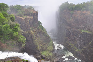 The name Victoria Falls was given to the falls by Dr. David Livingstone
