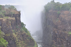 Victoria Falls has a rainy season and a dry season
