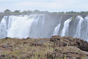 Victoria Falls as seen from the point #12 “Livingstone Island”