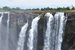 Victoria Falls were first seen by European eyes when David Livingstone discovered them in 1855